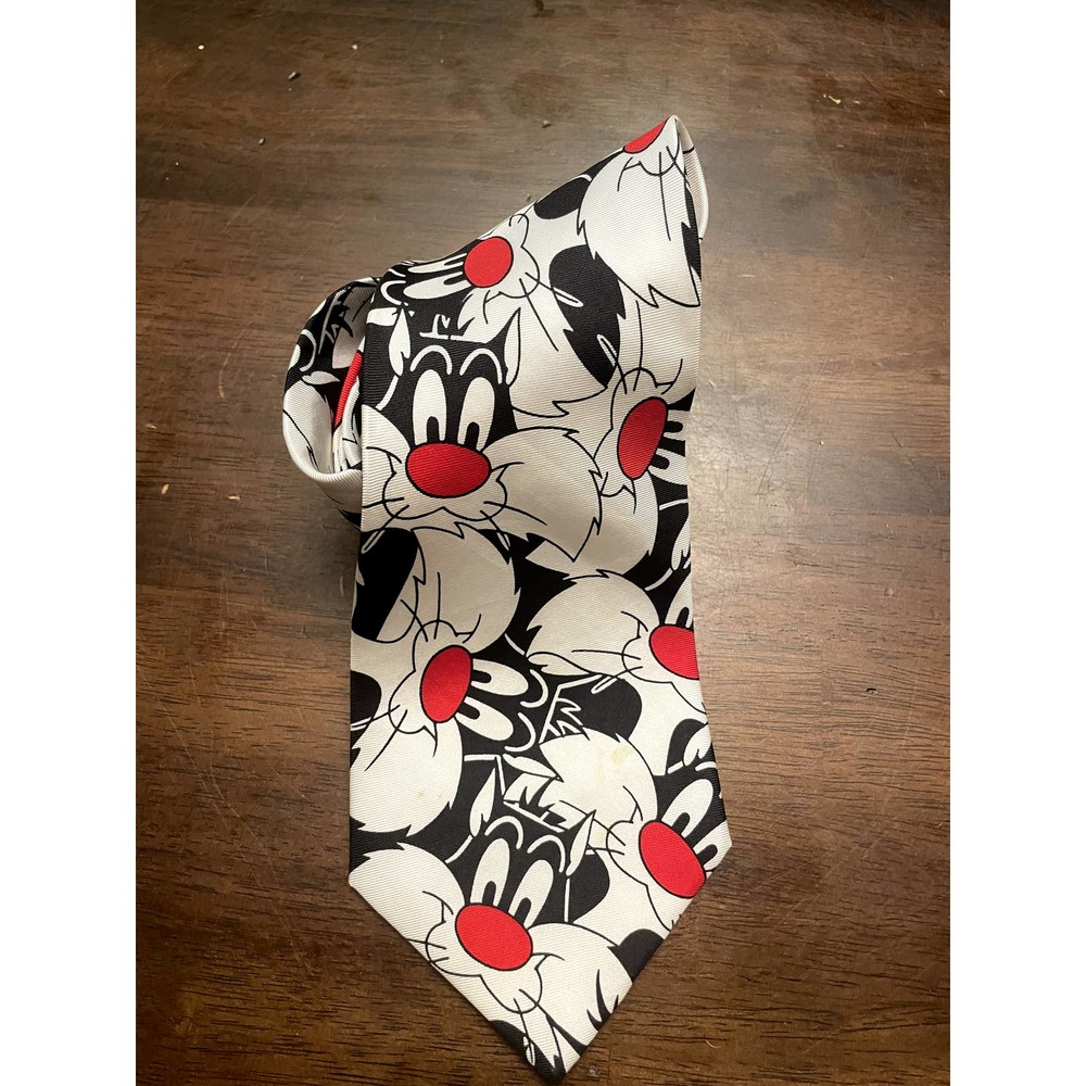 vintage looney tunes sylvester tweety bird tie